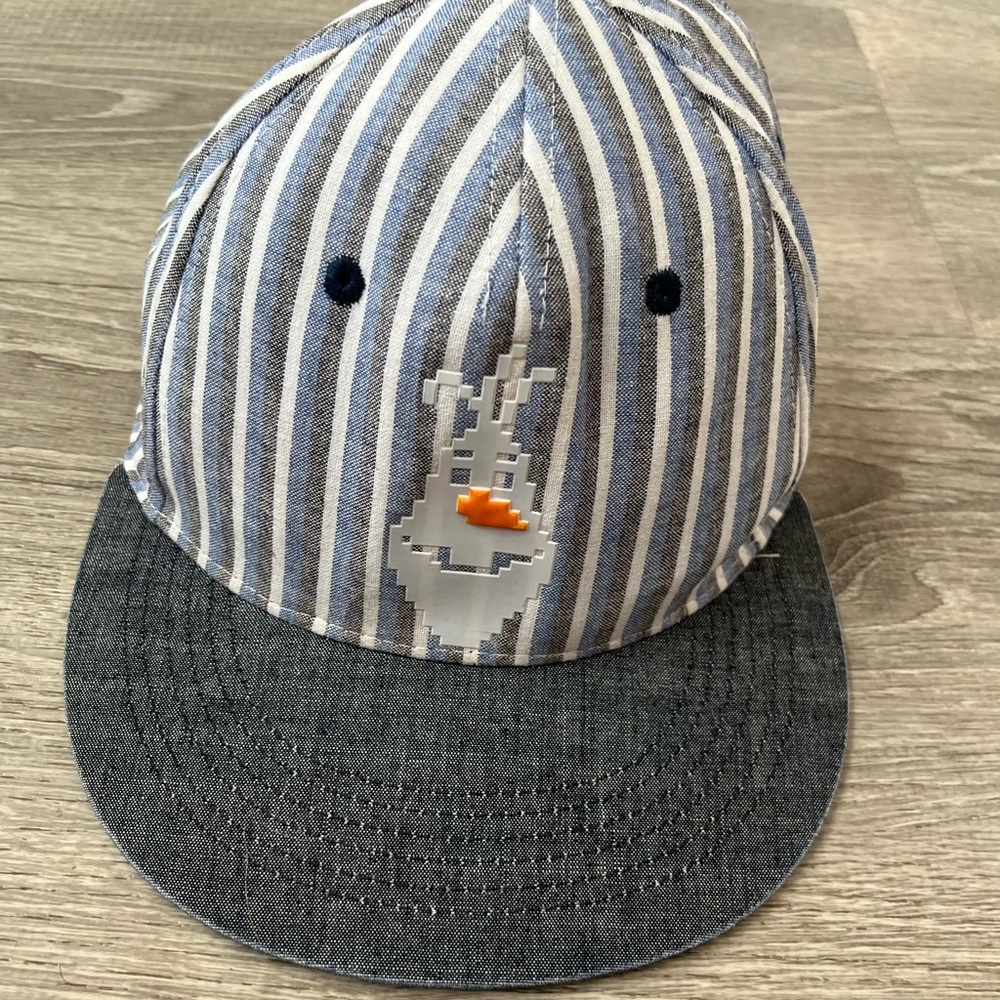 Rare  Authentic Disney Frozen Movie Olaf Striped Cap Hat EUC